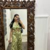 Satin v neck jumpsuit (without belt) - Image 2
