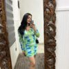 Padded bodycon ruched dress - Image 3