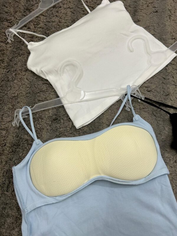 Ribbed padded cami tops - Image 3