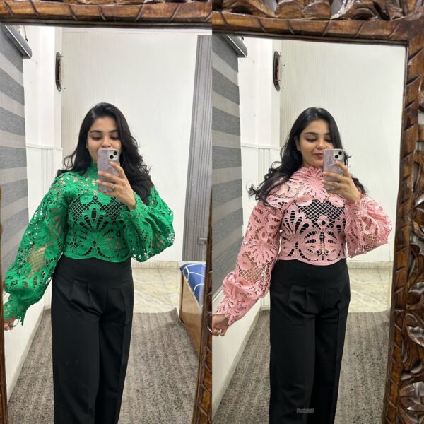 Shiza cutwork top