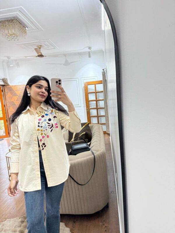 Floret embroidered shirt - Image 4