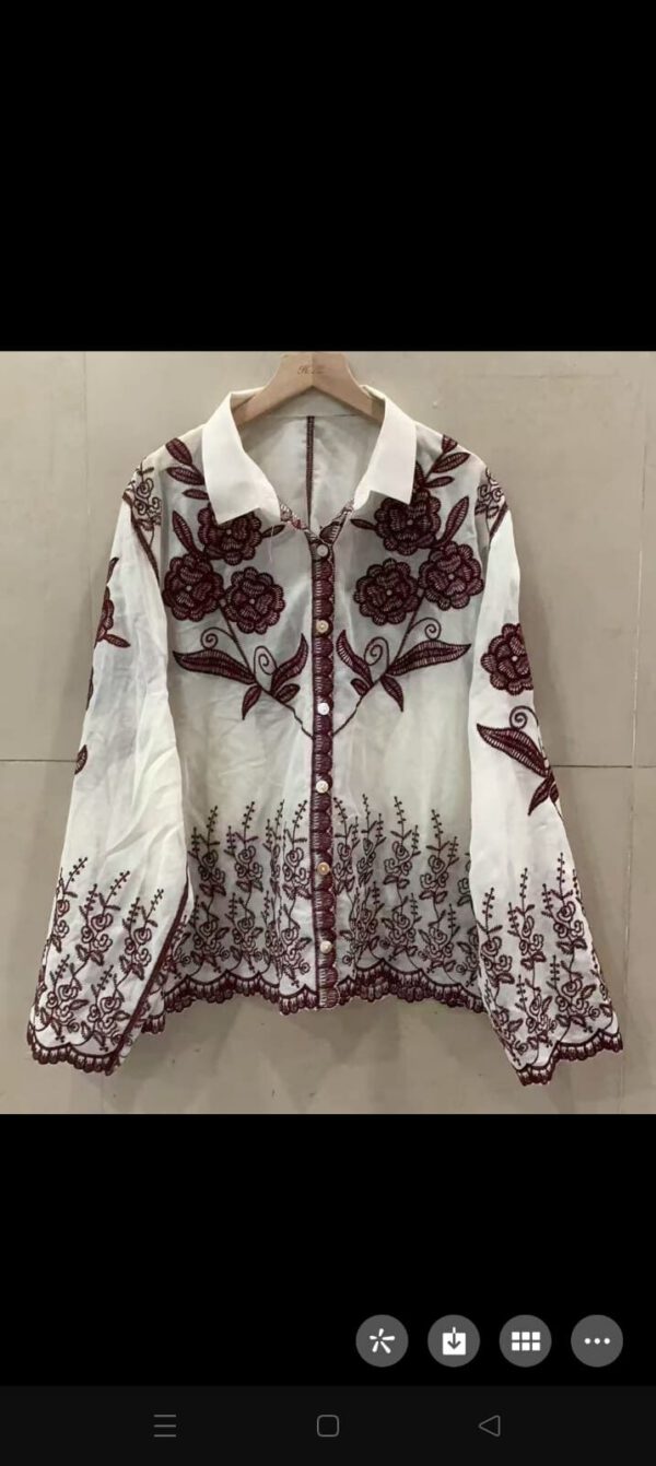 Niki embroidered shirt - Image 4