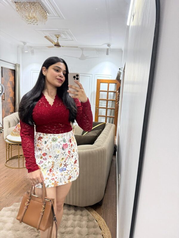 Printed skirt with skorts - Image 3