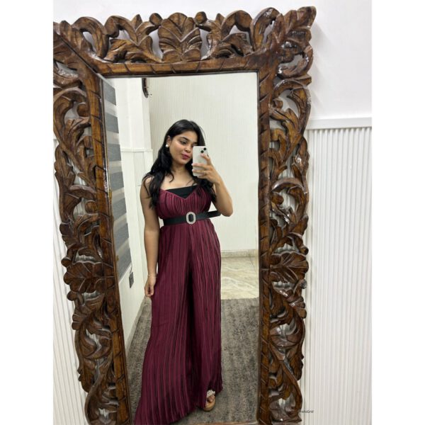 Wrinkled jumpsuit (no belt)