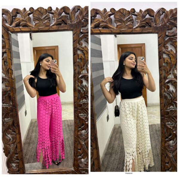 Circular crochet pants