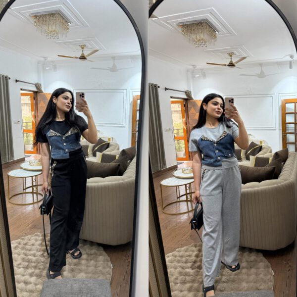 Hazel denim coord set