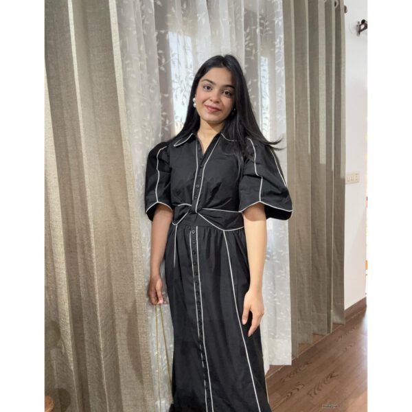 Renne cotton button down dress - Image 3
