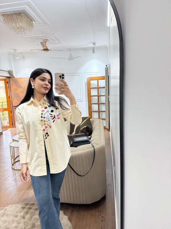 Floret embroidered shirt