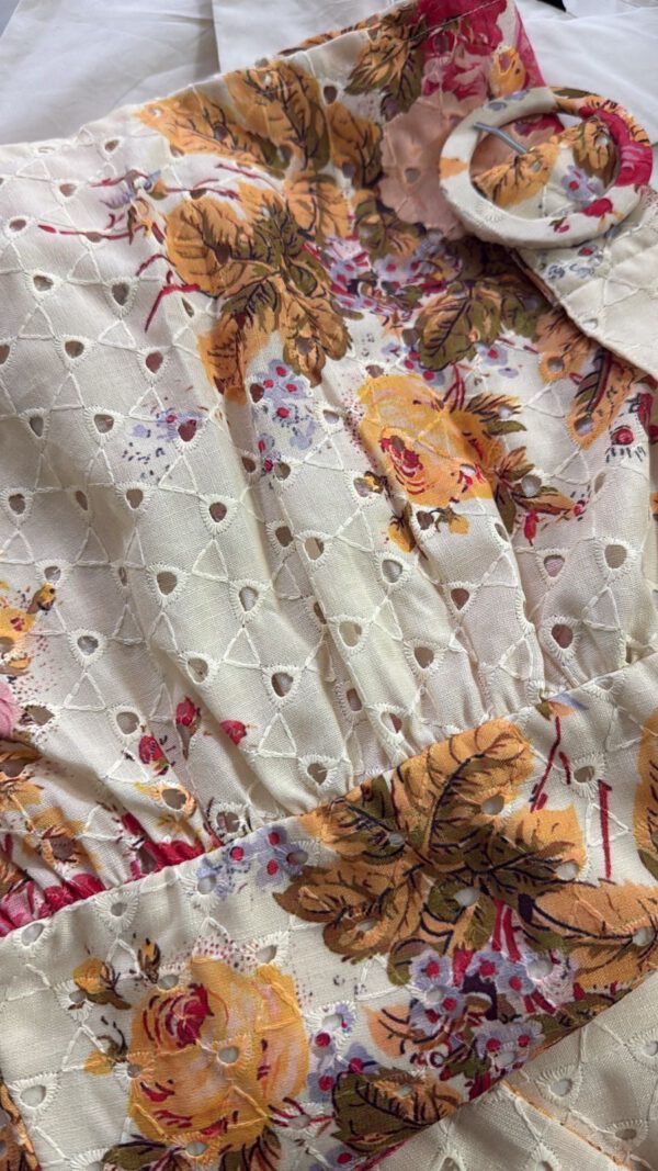 Flora schiffli dress (with belt) - Image 7