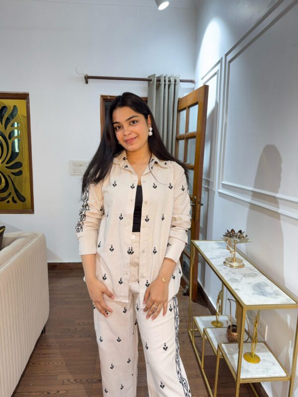 Saavi embroidered linen coord set - Image 4
