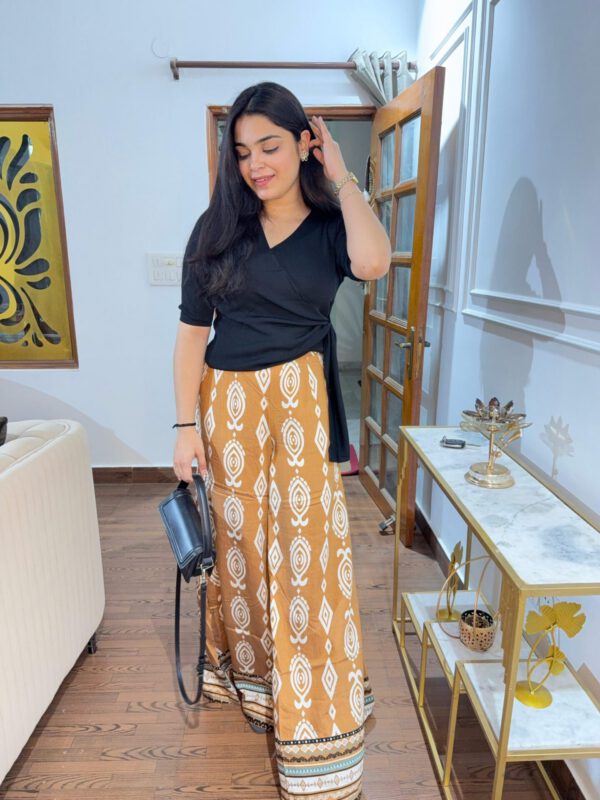Highwaisted cotton pants - Image 3