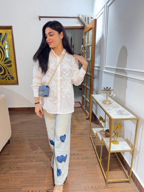 Linen embroidered shirt - Image 3
