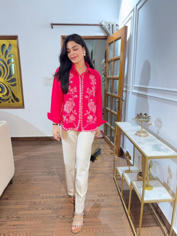 Azah moss imported embroidered shirt - Image 4
