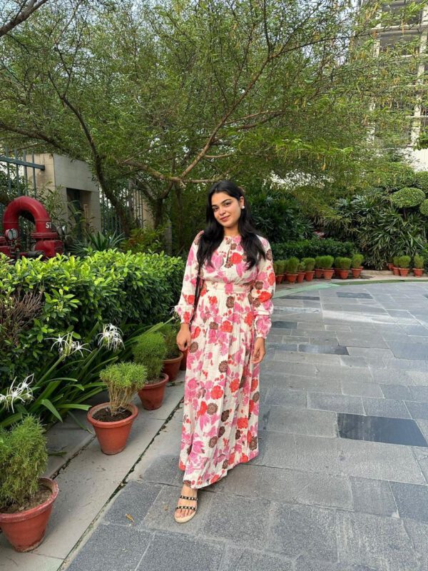 Pink maxi dress