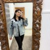 Embroidered denim jacket - Image 2
