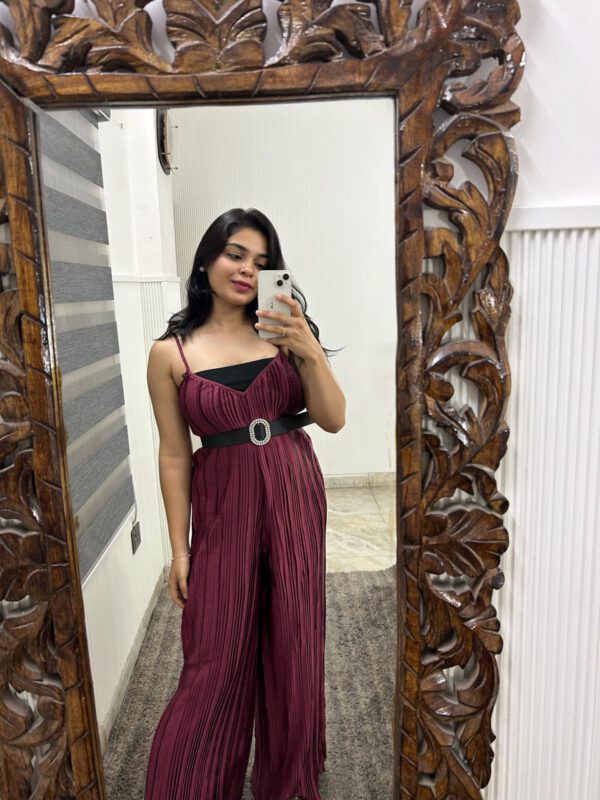 Wrinkled jumpsuit (no belt) - Image 2