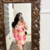 Padded bodycon ruched dress - Image 4