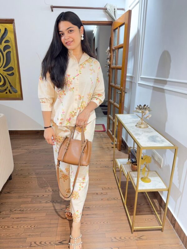 Cotton embroidered set