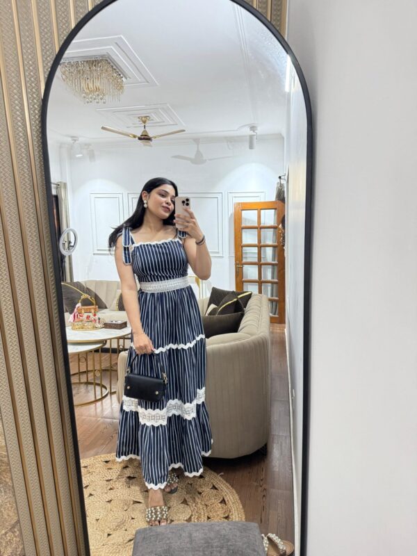 Lia cotton lace tie-on dress - Image 3