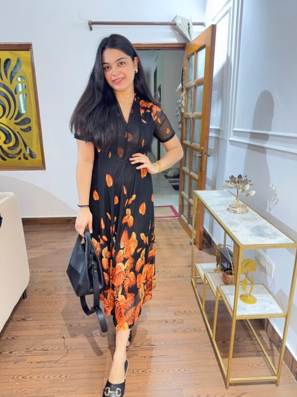 Leaf power net dress - Image 4