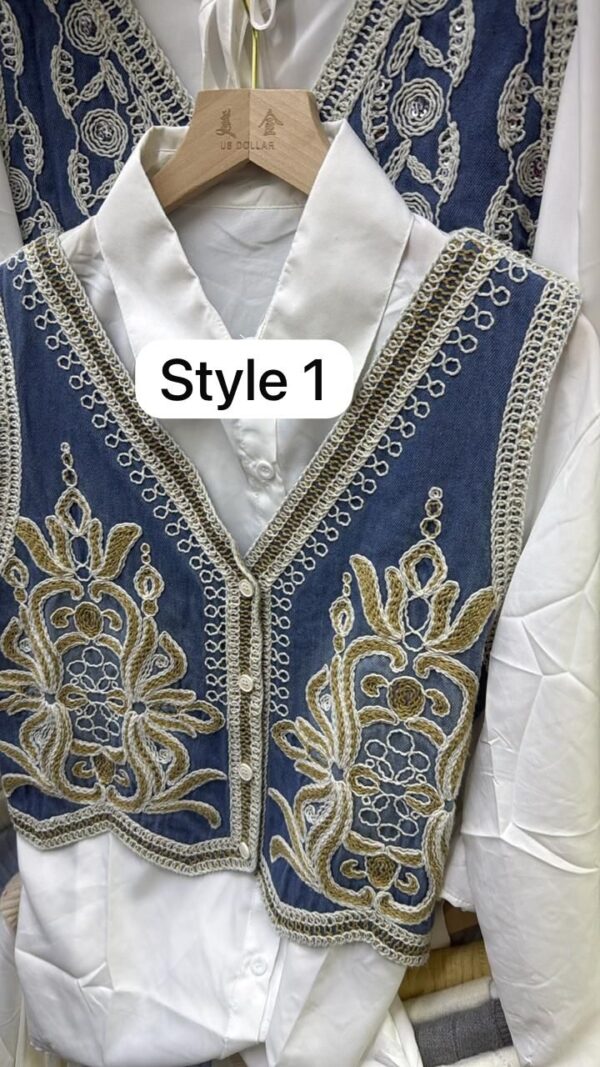 Denim 2-piece shirt - Image 8