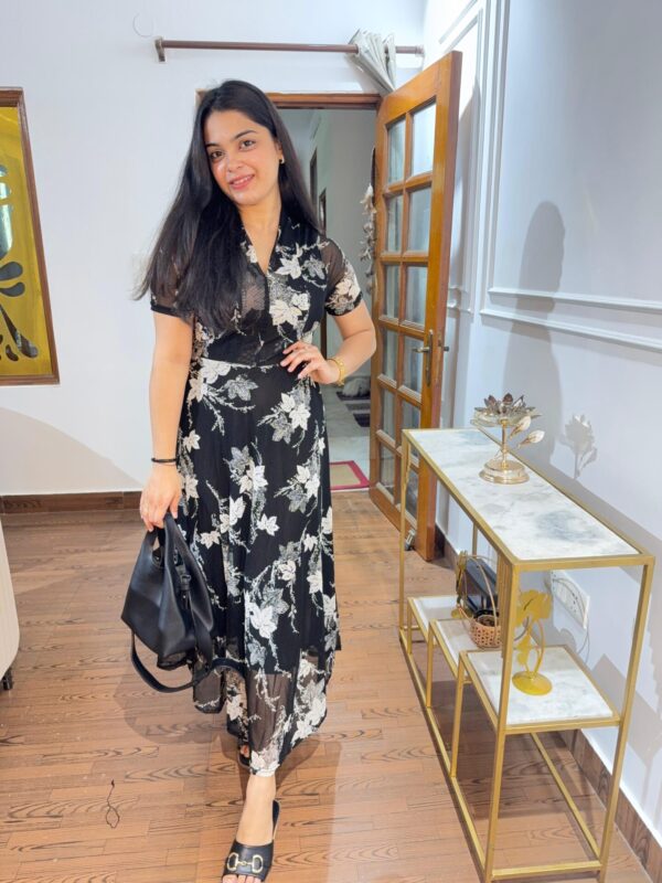 Flower power net dress