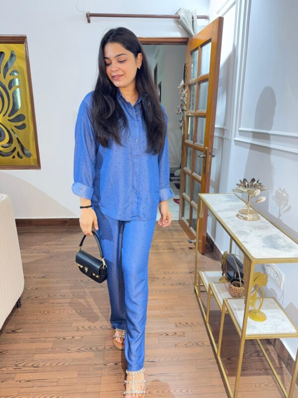 Embellished cotton denim set - Image 3