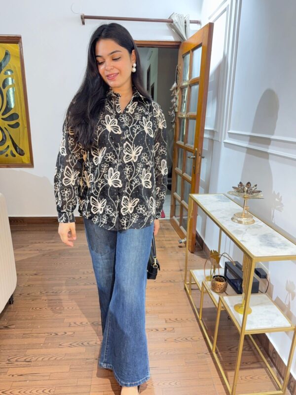 Embellished and embroidered shirt - Image 5