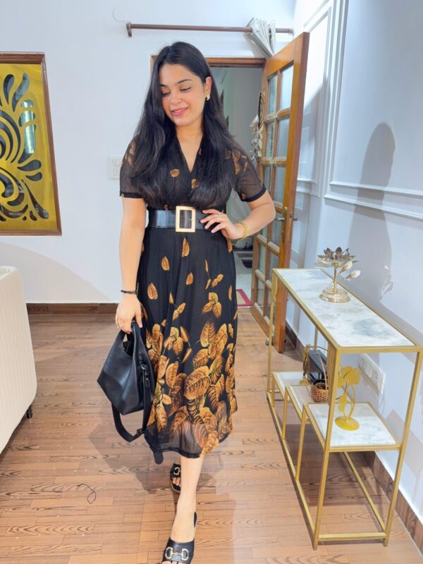 Leaf power net dress - Image 9