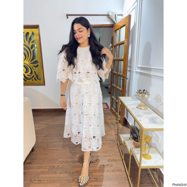 Rose crochet skirt set - Image 3