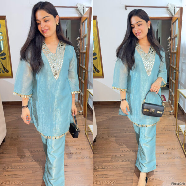 Noor mirror work coord set - Image 3