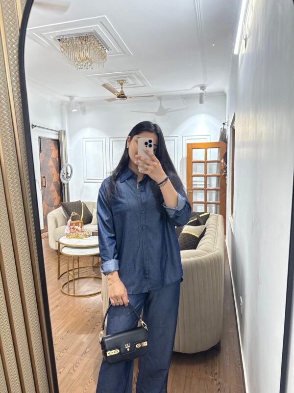 Embellished cotton denim set - Image 6
