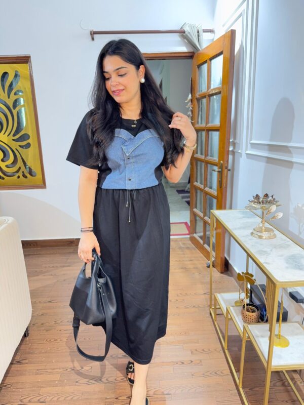 Denim skirt set