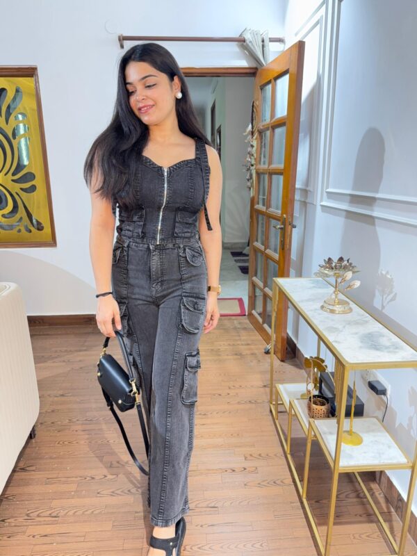 Cargo denim coord