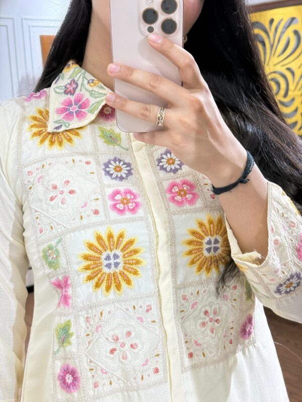 Zeenat embroidered coord set - Image 6