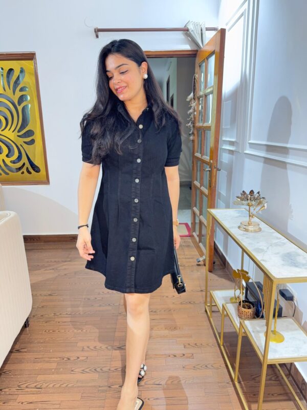 Stretch denim dress