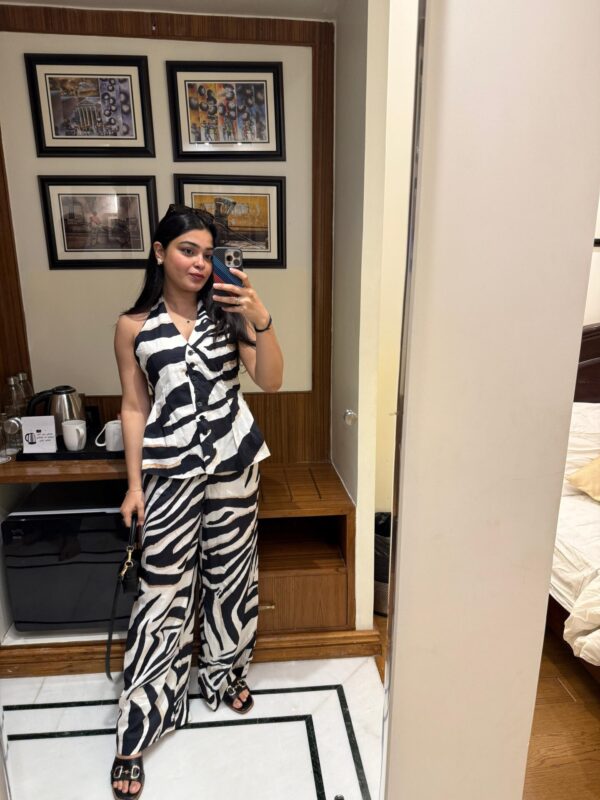 Zebra print halter coord - Image 3