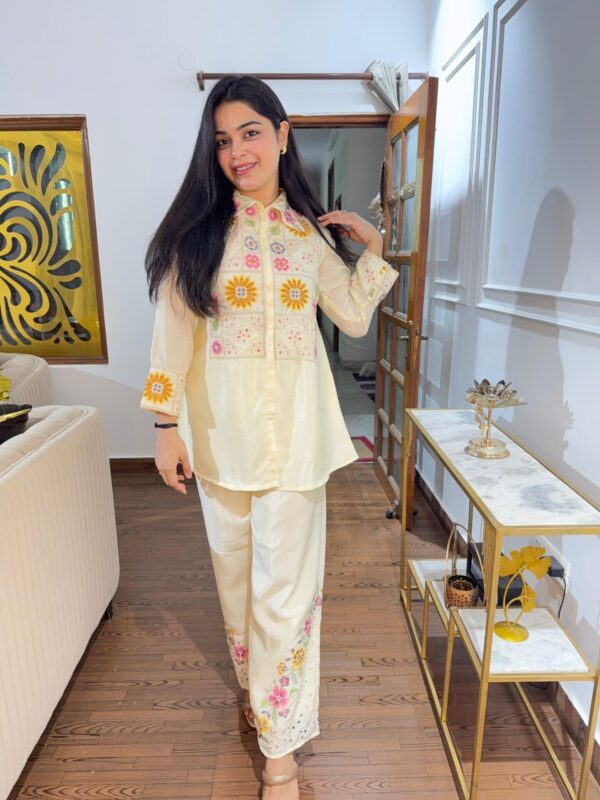Zeenat embroidered coord set