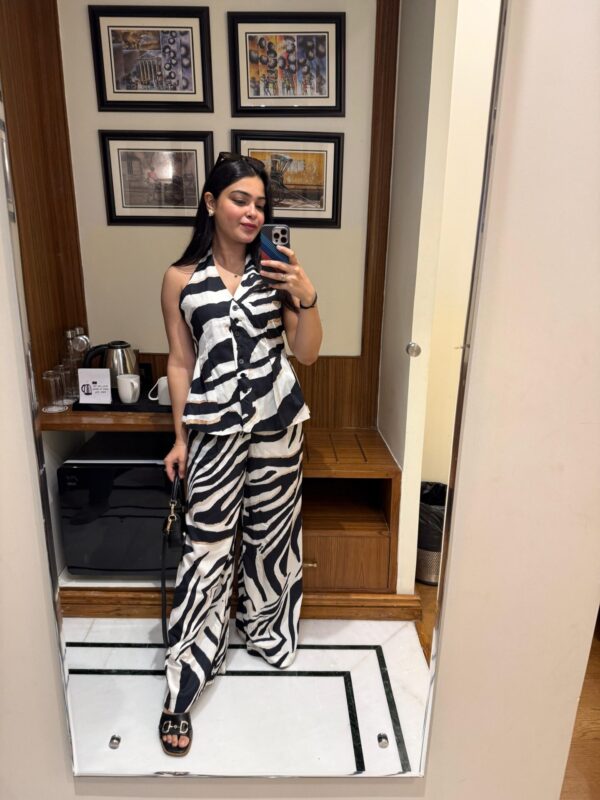 Zebra print halter coord - Image 2