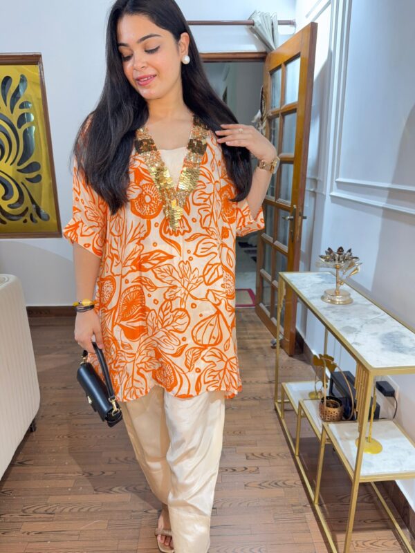 Mehar embellished farshi salwar set - Image 4
