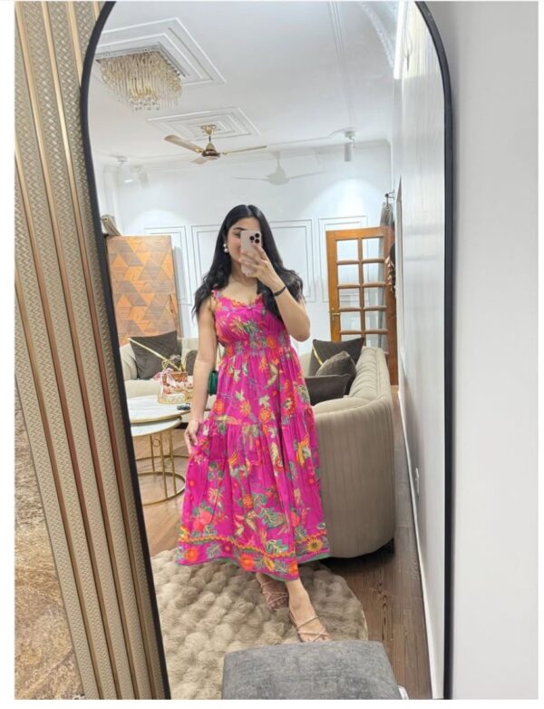 Aurelia cotton printed dress