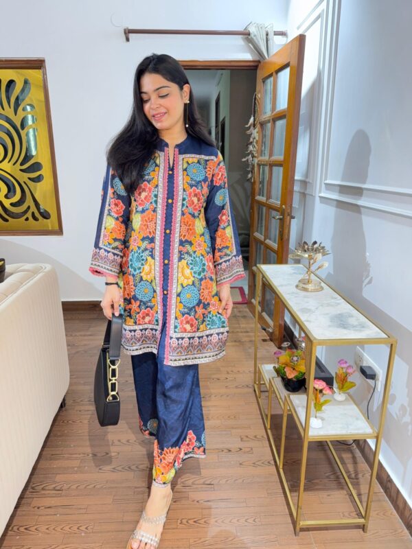 Muslin printed lace coord - Image 2