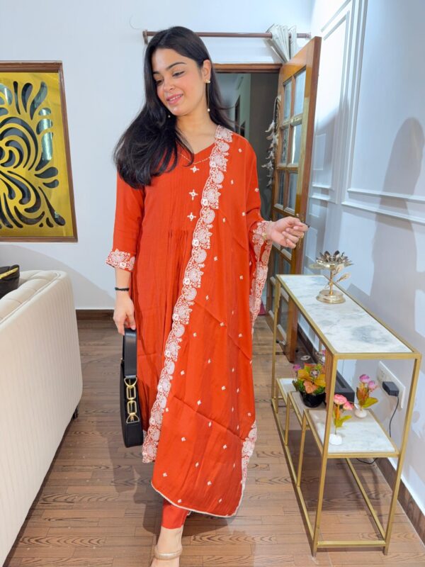 Pleated anarkali - Image 4