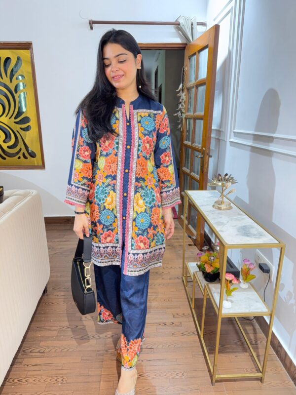 Muslin printed lace coord - Image 3