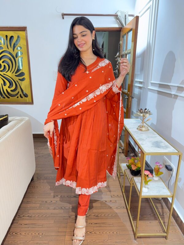 Pleated anarkali - Image 2