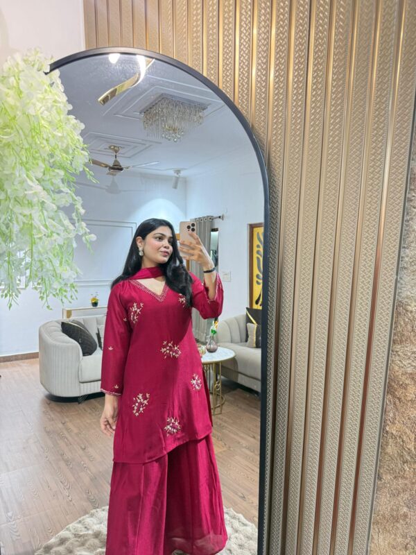 Rani pink embellished suit - Image 5