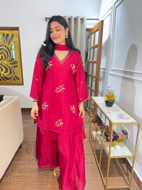 Rani pink embellished suit - Image 3