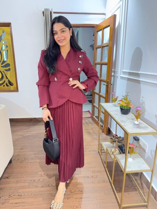 Embellished blazer set - Image 3