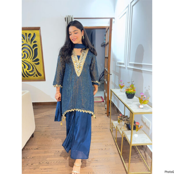 Sana mirror embellished 3 piece set