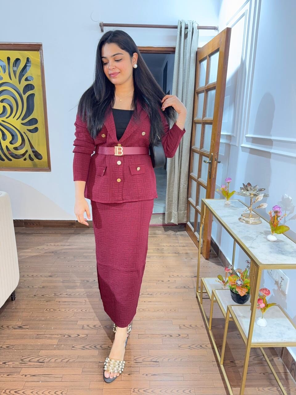 Mira winter skirt coord set - Image 5